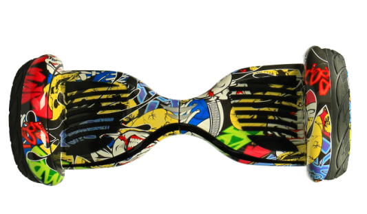 Гироскутер Girobot 10.5 дюймов с APP приложением, желтый граффити