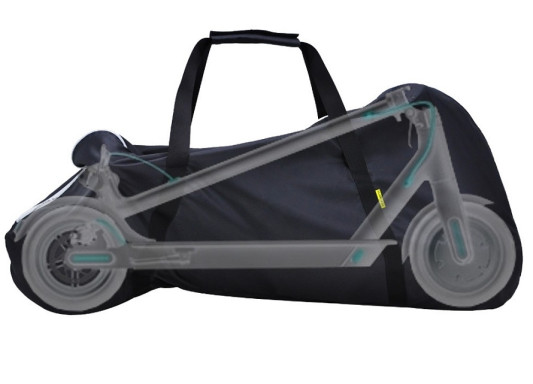 Cумка-чехол для электросамоката,черный (желтые ручки)