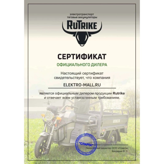 Грузовой электротрицикл Rutrike D4 NEXT PRO 1800 72V1500W, серый