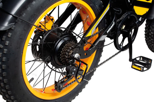 Электровелосипед Minako Apex желтый