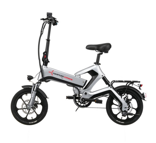 Электровелосипед Yokamura Combo c подвеской, серый